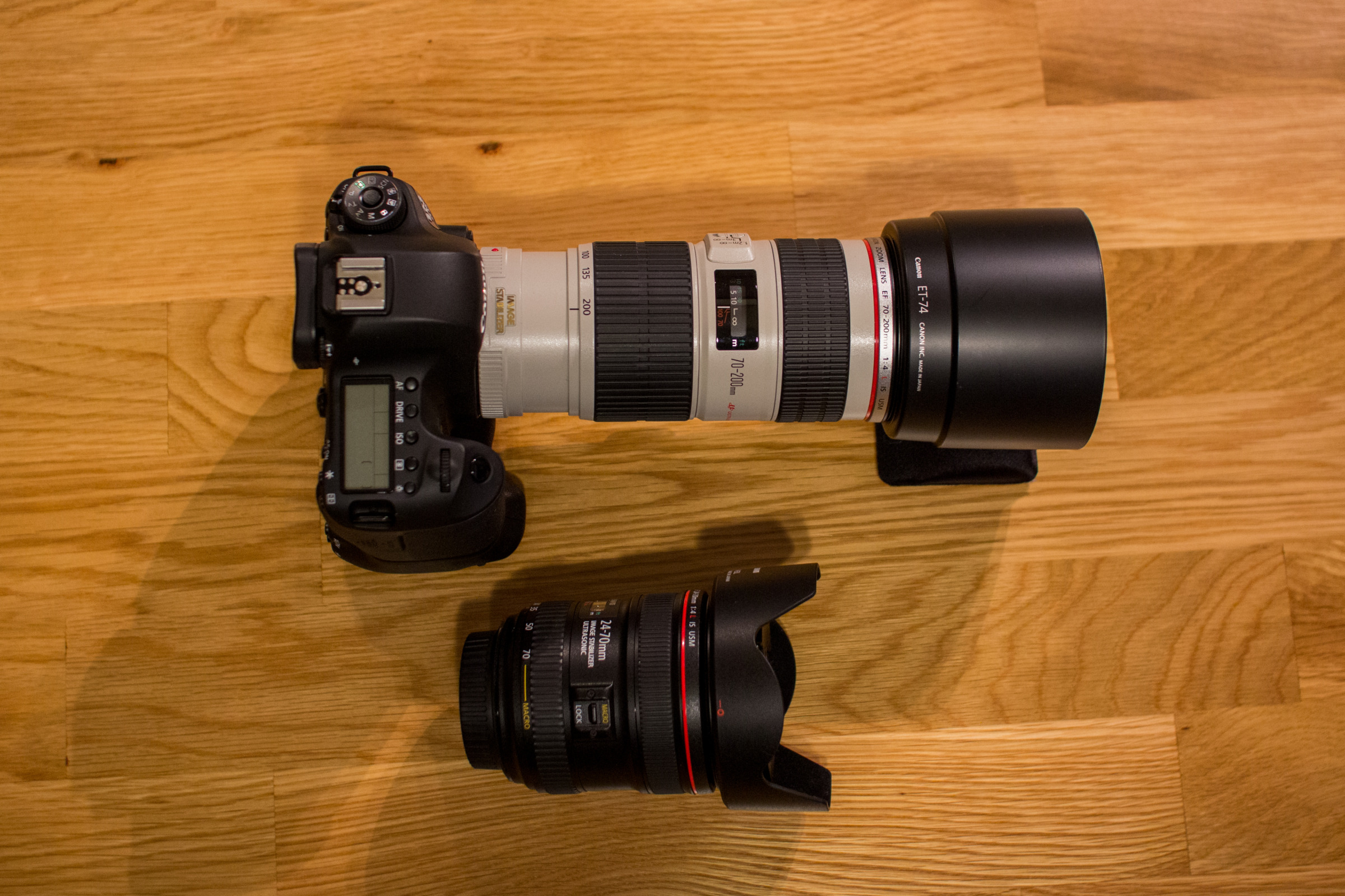 Canon EOS 6D + BG-E13 + EF70-200mm F4L IS USM / EF24-70mm F4L IS USM